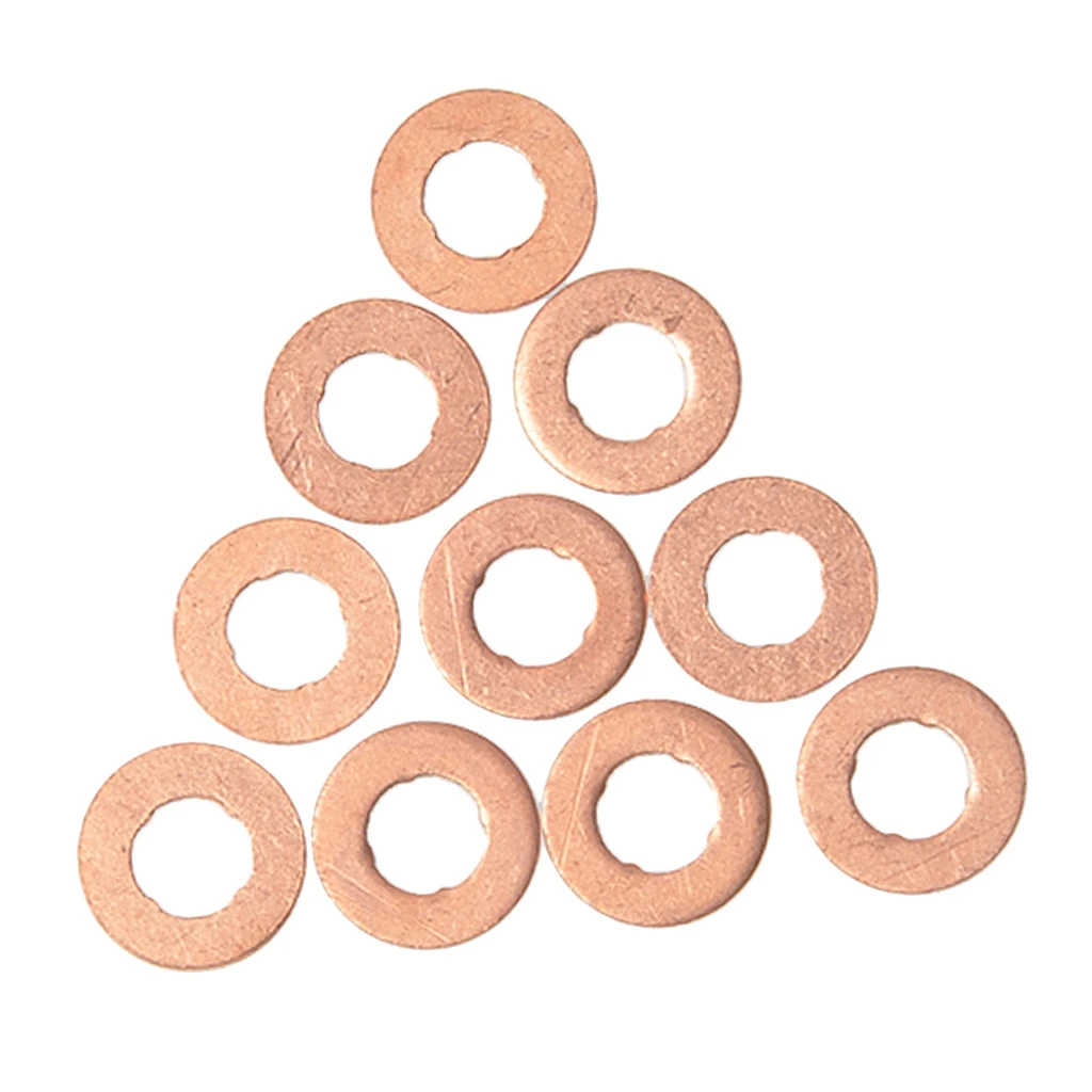10pcs Fuel Injection Nozzle Holder Gasket Washers Replaces For Volvo S60 S80 V70 XC90 | Автомобили и мотоциклы