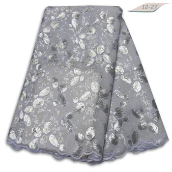 

french lace fabric african sequin lace fabric 2020 high quality lace tissu dentelle africain bridal fabric 5yard/lot 01
