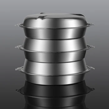 

Stainless Steel Three Layer Thick Steamer Pot Soup Steam Pot Universal Outdoor Cooking Pots Induction Cooker Gas Stove Steam Pot