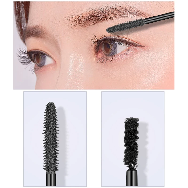 Fiber Mascara Set Waterproof Smudge-proof Lasting Easy To Color Curling Slender Mascara