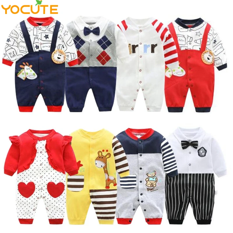On Sale Cotton Romper Newborn Baby-Boys-Girls Spring Long-Sleeve Autumn Cartoon-Design Months 5gRLZ7l5