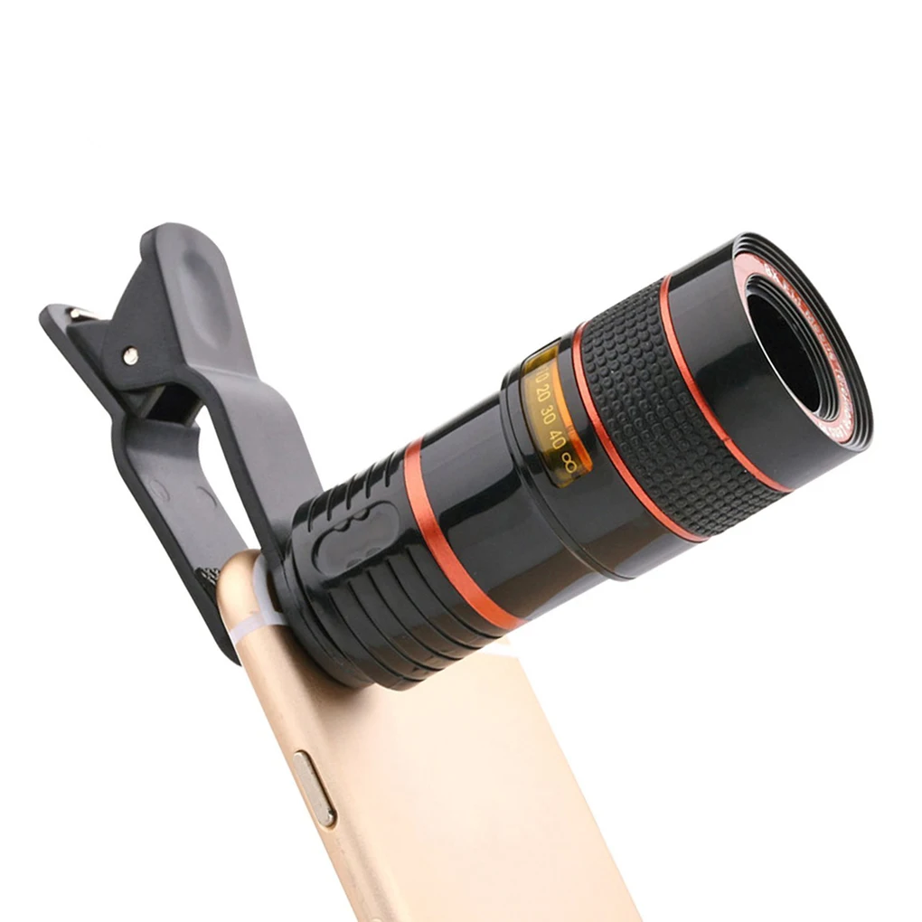 HD 12x камера с оптическим увеличением телескоп фокусировки объектива фото с зажимом для iPhone телефон фотографии