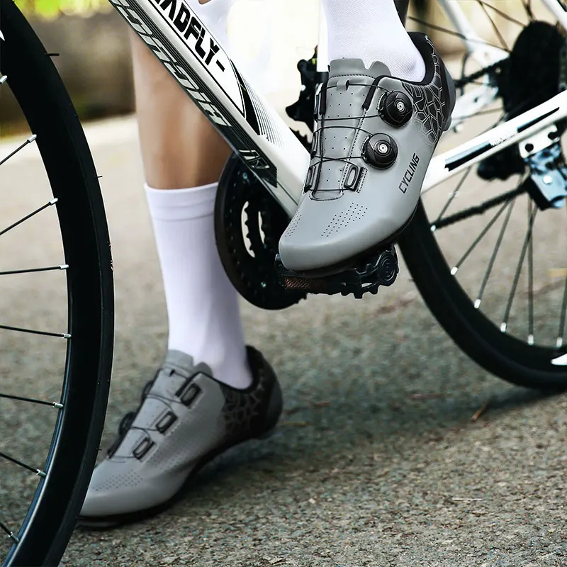 Road Cycling Shoes Men Outdoor Sport Bicycle Shoes Breathable Mtb Bike Flat Sneakers Mnountain Racing Cycling Sneakers Plus Size