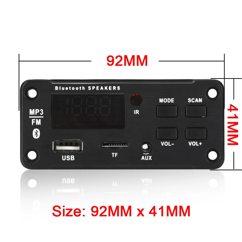 12V 50W Amplifer MP3 WAV Module Bluetooth Decoding Board Wireless Car USB TF Card Slot / USB / FM / Remote Decoding Board Module