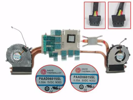 Emacro для AAVID GE62 GP62 GL62 PE60 PAAD06015SL DC 5V 0.55A 3-жильный вентилятор радиатора