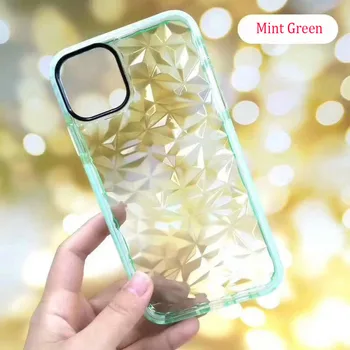 

50pcs/lot For iPhone 11 Pro Ultra Slim Diamond Pattern Clear Transparent TPU Case For iPhone XS MAX XR XS 8 7 6S Plus