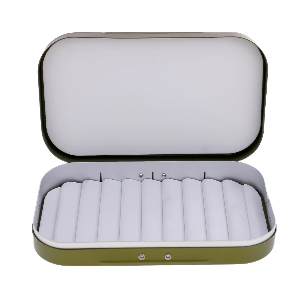 Aluminum Alloy Fly Fishing Box Super Foam Insert Flies Hooks Lures Baits Fly Box