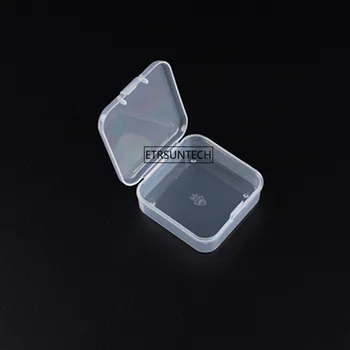 

100pcs/lot Transparent Decorative Small Storage Boxes Small Empty Jewelry Storage Box Case Organizer For Money Coin YT0128