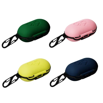 

Earphone protective case For Samsung Galaxy buds 2019 matte Silicone flip-open with carabiner shockproof case
