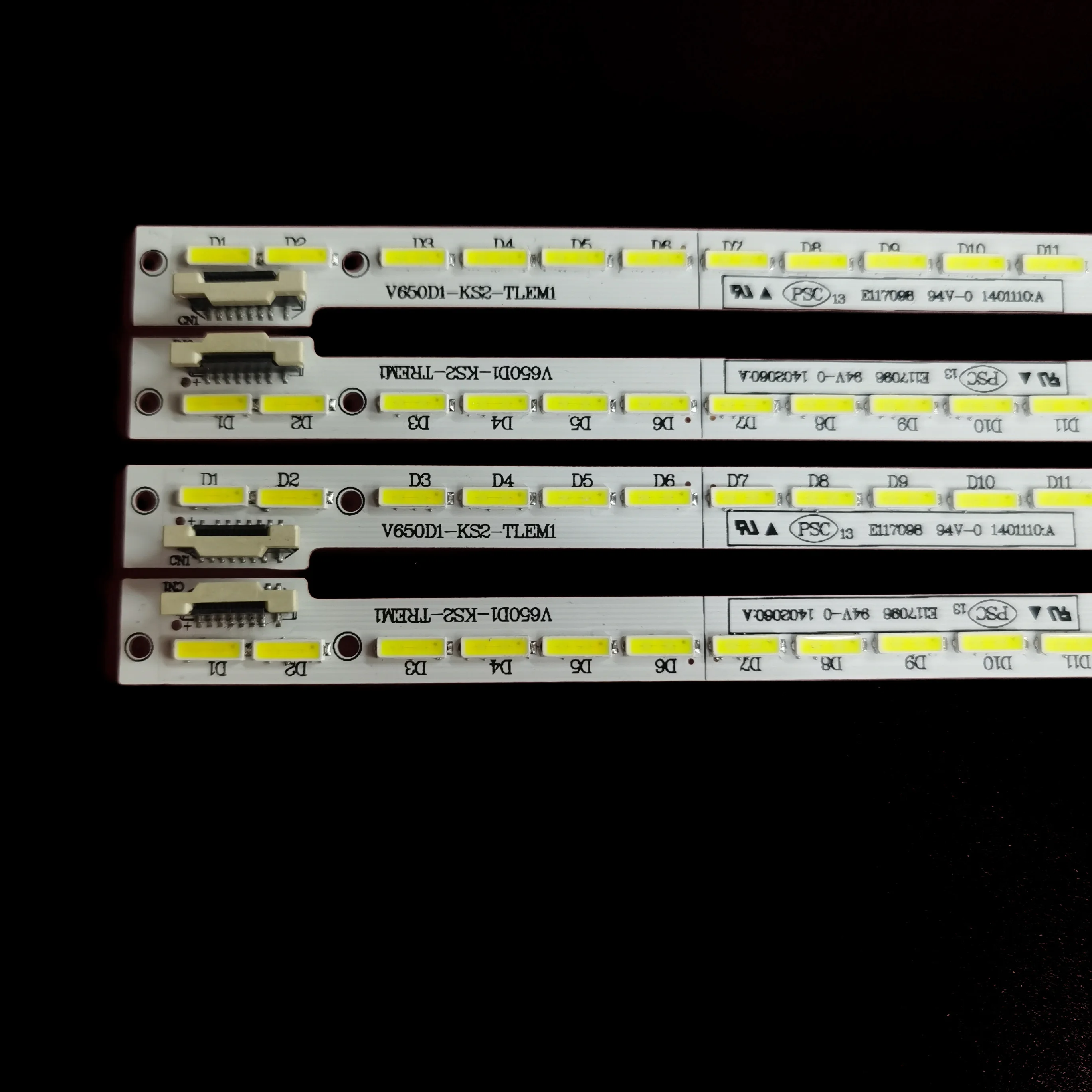 LED Backlight strip V650DK1-KS2-TLEM03 V650DK1-KS2- TREM03 For  D65F351 65PUK7120/12  V650HP1-LS6 SN065LD690-FDTVS 2