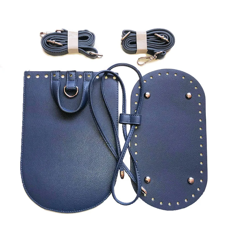 Backpack Leather Hardware Rope Hand-Accessories Bottom-Cover 2straps DIY 7pcs-Sets Pin-Hook-Material