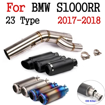 

Modified Motorcycle Full Exhaust System Muffler Front pipe Muffler Exhaust For Mt07 MT-07 FZ07 2014 2015 2016 2017 2019 Slip-On