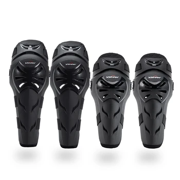 

4pcs/set Elbow Knee Sleeve Pad Windproof Breathable Arm Leg Protective Guard Protector Outdoor Motorcycle Cycling Sportswear Acc