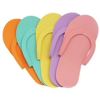 

12 Pairs Disposable Foam Slippers Spa Pedicure Sandals Foam Pedicure Slippper for Salon Spa Pedicure Flip Flop Tools