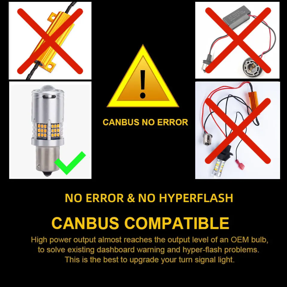 P21W Led Canbus Bulb  OEM Turn Signal Light Output Level