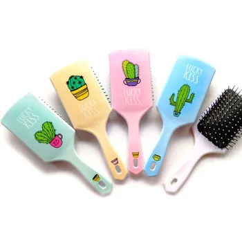 

Scalp Massage Comb Anti-static Paddle Brush Hair Styling Tool Cute Women Detangle Hairbrush Curly Hair Wig Detangling Hair Brush