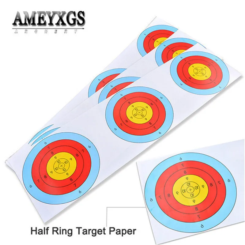 20pcs 16*58cm Triple Target Paper 