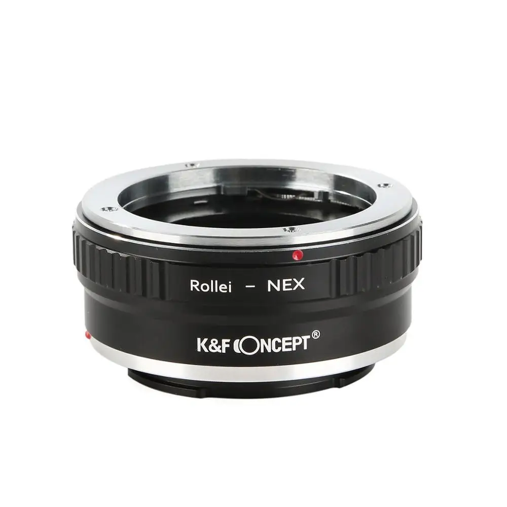 K & F Concept Rollei-Nex Per Rollei Qbm Mount A Sony E Mount Camera Nex A7M3 A7M2 A5000 A6500 A6400 Adattatore Per Obiettivo Con Cappuccio Per Obietti
