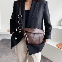 Винтажные женские сумки через плечо из искусственной кожи, маленькие одноцветные сумки через плечо, женские нагрудные сумки