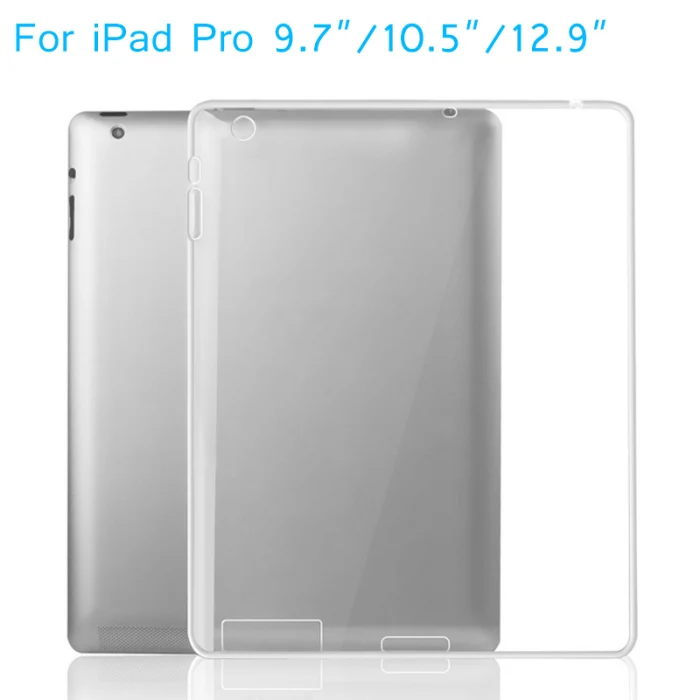 Планшетный ПК прозрачный силиконовый чехол защитный чехол из ТПУ на заднюю панель для iPad Pro 10,5/12,9/9,7 дюймов MacBook Air 2/3/4/5/6 Ipad Mini 1/2/3/4 VH99