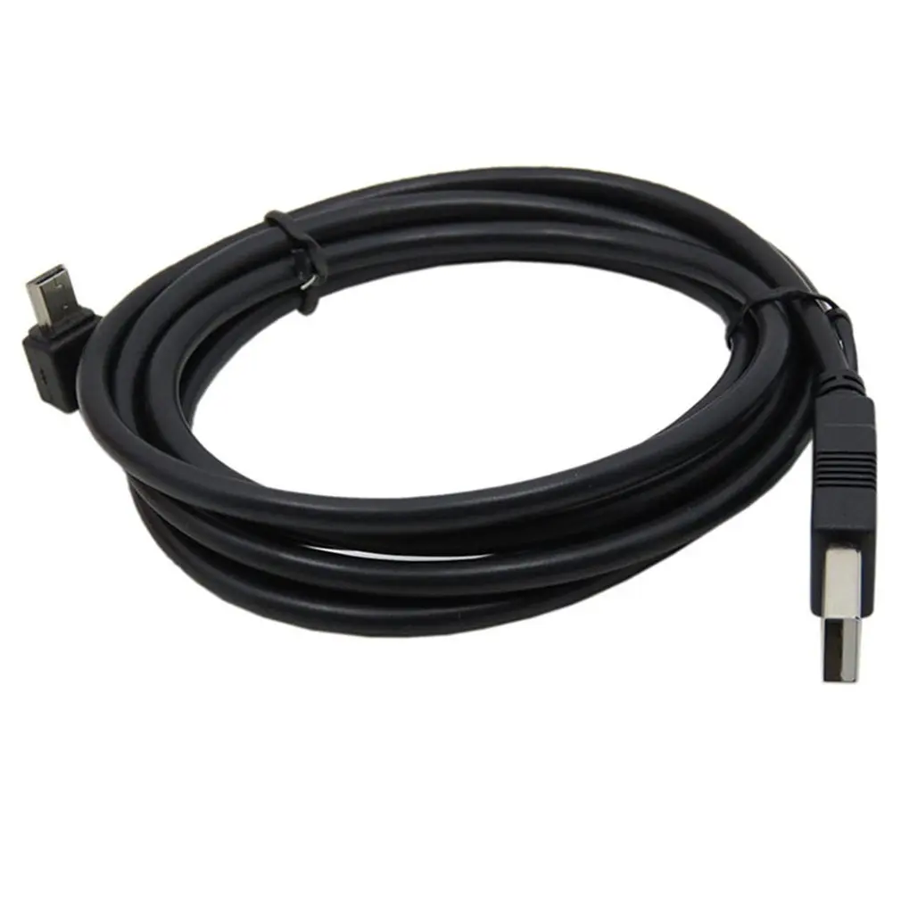 1 шт. USB 2,0 A штекер для мини 5 Pin Левый Угловой 90 штекер 90 градусов кабель для передачи данных Шнур Черный Прямая поставка Горячая Распродажа