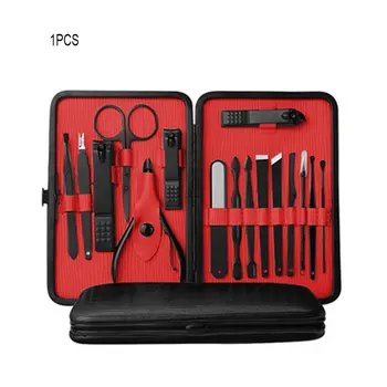 

16pcs/set Multifunction Nail Cutter Set Portable Travel Hygiene Kit Stainless Steel Pedicure Professional Nail Clipper Tool Set