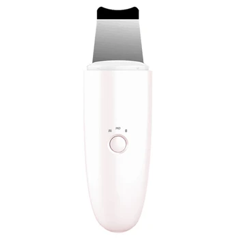 

-White Ultrasonic Deep Face Cleaning Machine Skin Scrubber Remove Dirt Blackhead Reduce Wrinkles and Spots Facial Whitening Lif