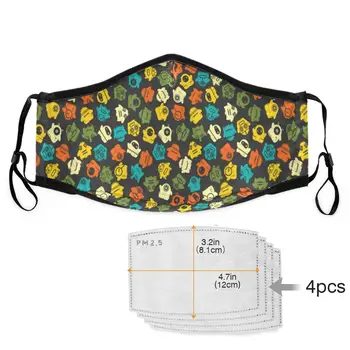 

Fashion Cute Mouth Face cover Cotton Dust Reusable and Washable Adjustable Protection Half Cloth Shields for Pollution Pollen