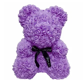 

Simulation Soap Roses Flower Floral Cartoon Bear Scented Bathing Essence Oil Soap Paper Creative New Year Valentine Gift Box