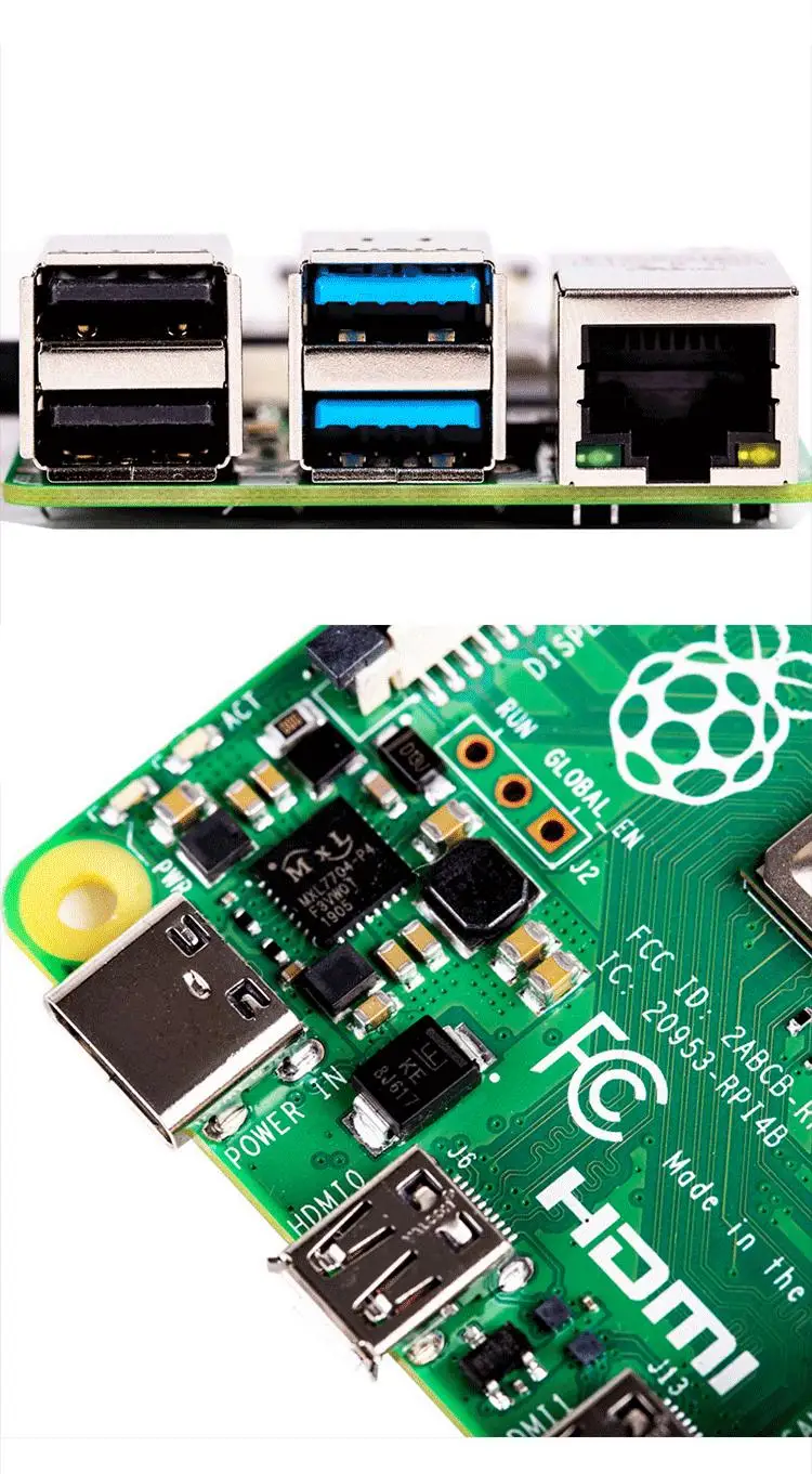 Raspberry Pi 4B макетная плата двухдиапазонный wifi Bluetooth 5,0 Raspberry Pi 4