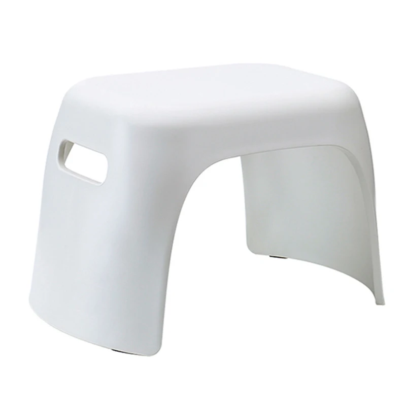 

EASY-Thick Plastic Small Stool Bathroom Anti-Slip Stool Home Change Shoes Square Stool Children Bath Hand Wash Small Bench
