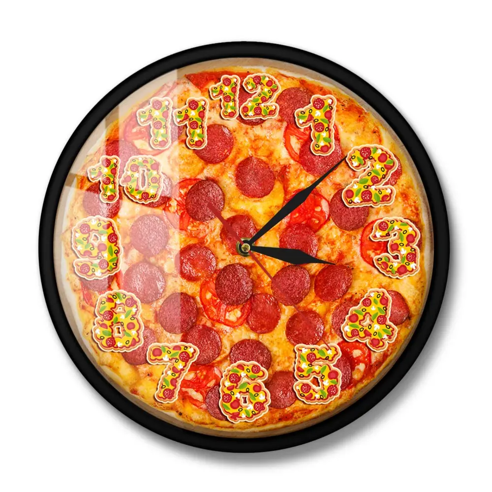 時計 pepperoni Amazon.co.jp: Pepperoni ピザ 壁掛け時計 サイレント カチカチ
