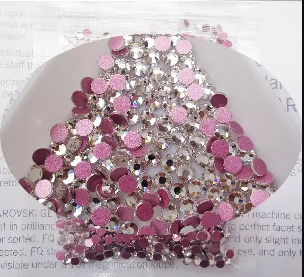 2020-Newest-Crystal-AB-Nail-Art-Rhinestones-Pink-Rose-Base-Non-Hot-Fix-FlatBack-Strass-Fabric (3)