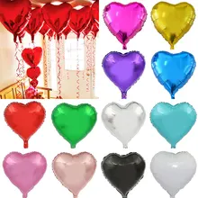 1 unidad de 18 pulgadas corazón globo de helio boda globos de papel de estrella regalo inflable fiesta de cumpleaños niños decoración de bolas suministros(China)