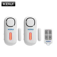 KERUI – système d'alarme de porte magnétique indépendant, sans fil, 120db, capteurs d'ouverture de fenêtre avec télécommande