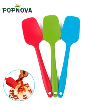

Silicone Scraper Heat Resistant Spatula Baking Scraper Kitchen Tool Cookie Pastry Scraper Mold Bakeware