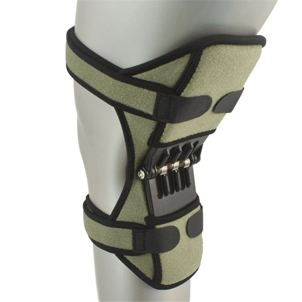 Knee Joint Support Knee Pad Breathable Non-slip Lift Pain Relief Power Spring Force Stabilizer Knee Brace For Outdoor Sport