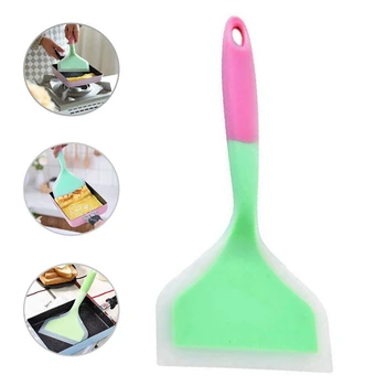 

1Pcs Silicone Spatula Beef Meat Egg Kitchen Scraper Wide Pizza Shovel Non-stick Turners Food Lifters Home Cooking Utensils#