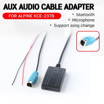 

for KCE-237B bluetooth Aux Receiver Cable Adapter with mic Hands-free Hifi wireless audio interface for Alpine 2009+ CDE-W203Ri