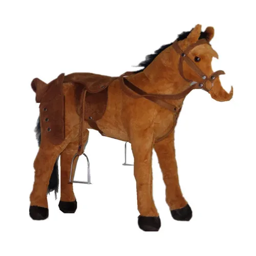 Fancytrader 82cm Giant Simulation Stuffed War Horse 32'' Big Plush Animal Horse Toy Great Kids Gift Photograph Prop 3 Colors (8)