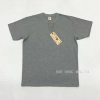 BOB DONG 300gr Basic Tee Shirts Summer Heavyweight Cotton Men's Plain T-Shirts 2