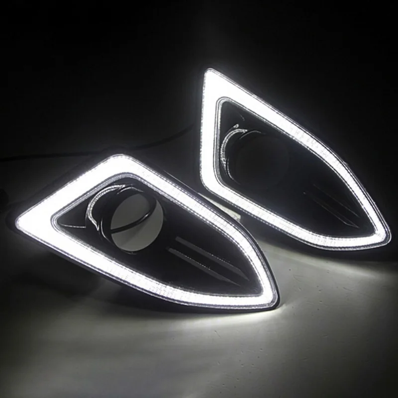 

LED DRL Daytime Running Light Fog Lamp 12V Car Running Lights for Ford Edge 2015-2017