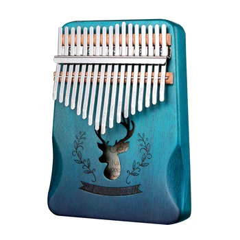 

Thumb Piano Children Gift Musical Instrument Beginner Handheld Christmas Present 17 Key With Tune Easy Apply Clear Sound