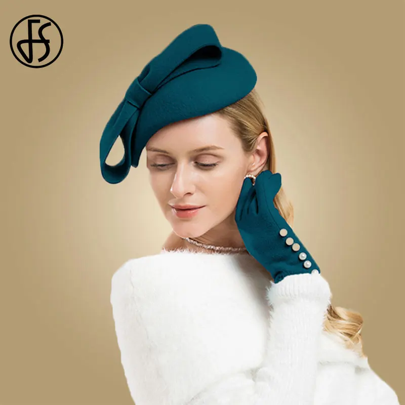 FS чародей красные свадебные церковные головные уборы для женщин элегантный