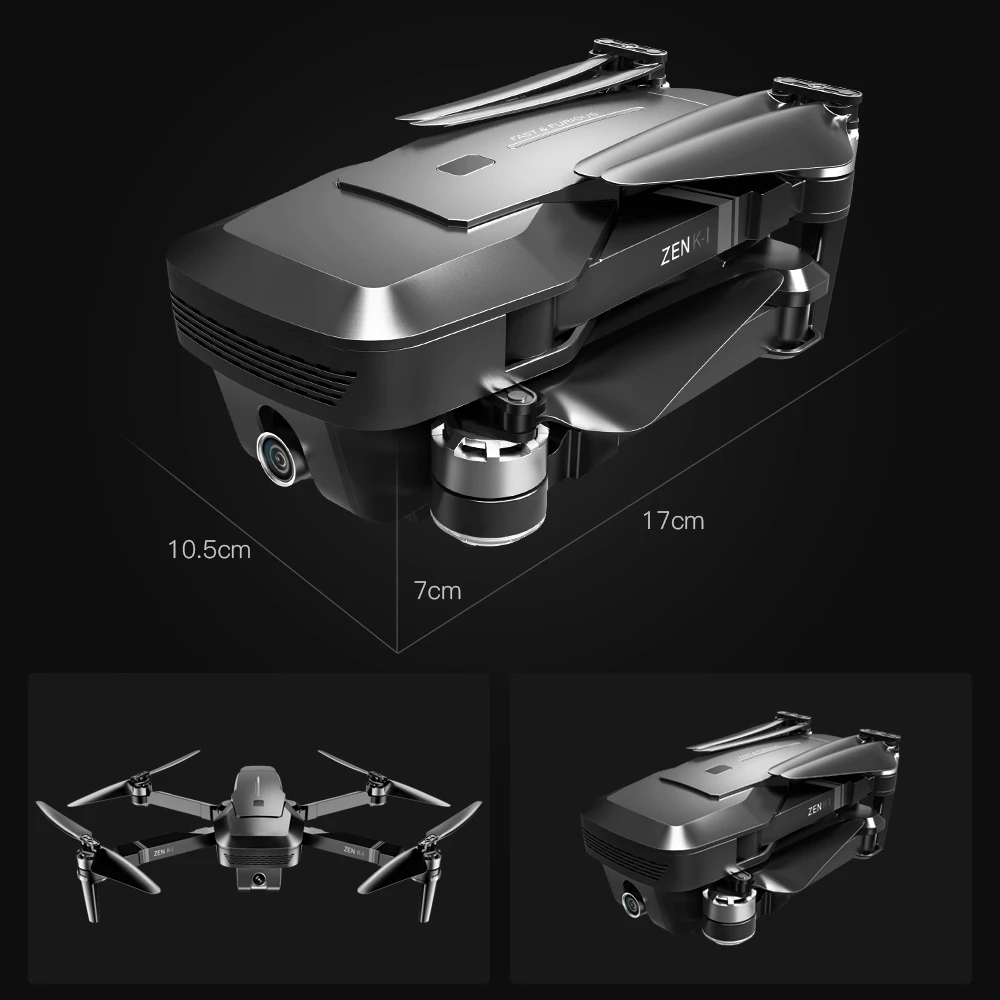 

VISUO ZEN K1 5G WIFI FPV RC Drone with 4K Dual Camera 120 Degrees Wide Angle Foldable Drone Quadcopter VS SG106 M69 F11 B4W