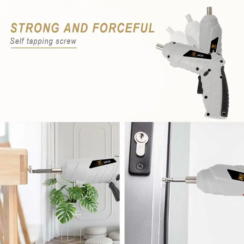  3.6V Mini Power Driver Cordless Drill USB Rechargeable Electric Screwdriver built-in lithium batter