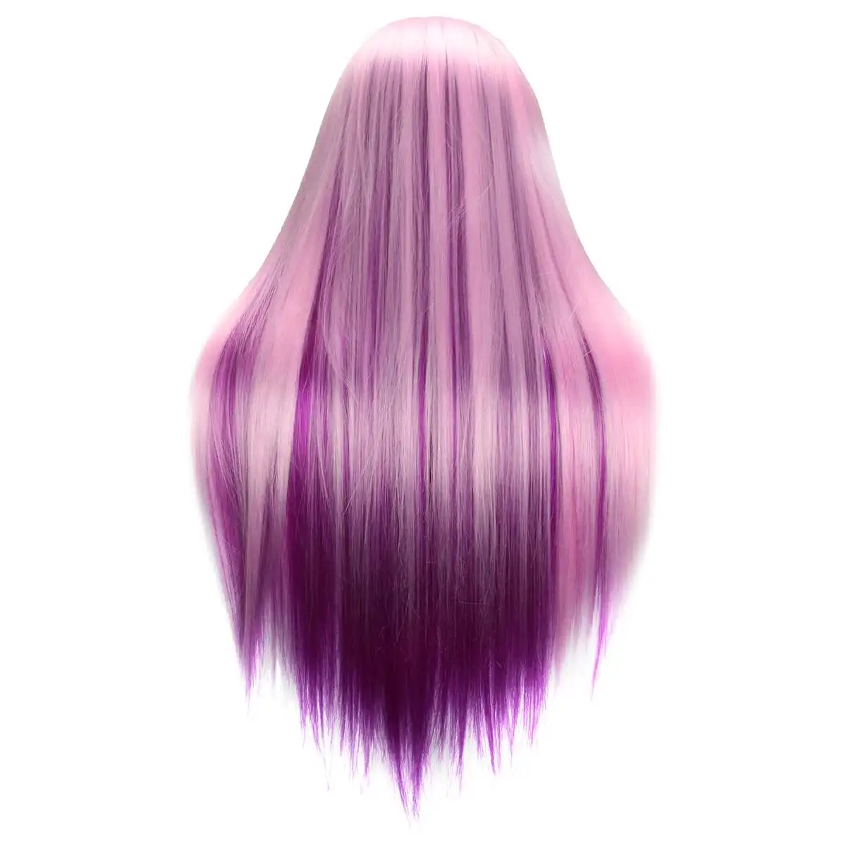 2" Красочные манекены радужные куклы голова с 90 см фиолетовые волокна длинные волосы Парикмахерская косметологическая салон манекен тренировочная голова