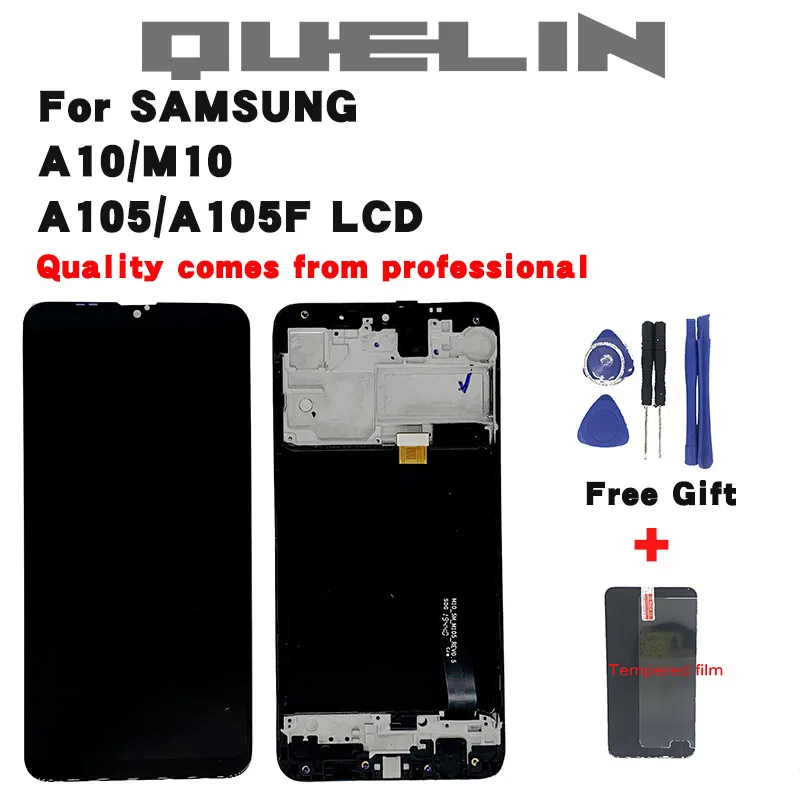 Оригинальный ЖК-дигитайзер для SAMSUNG Galaxy A10 M10 A105/DS A105F A105FD A105A сенсорный экран с