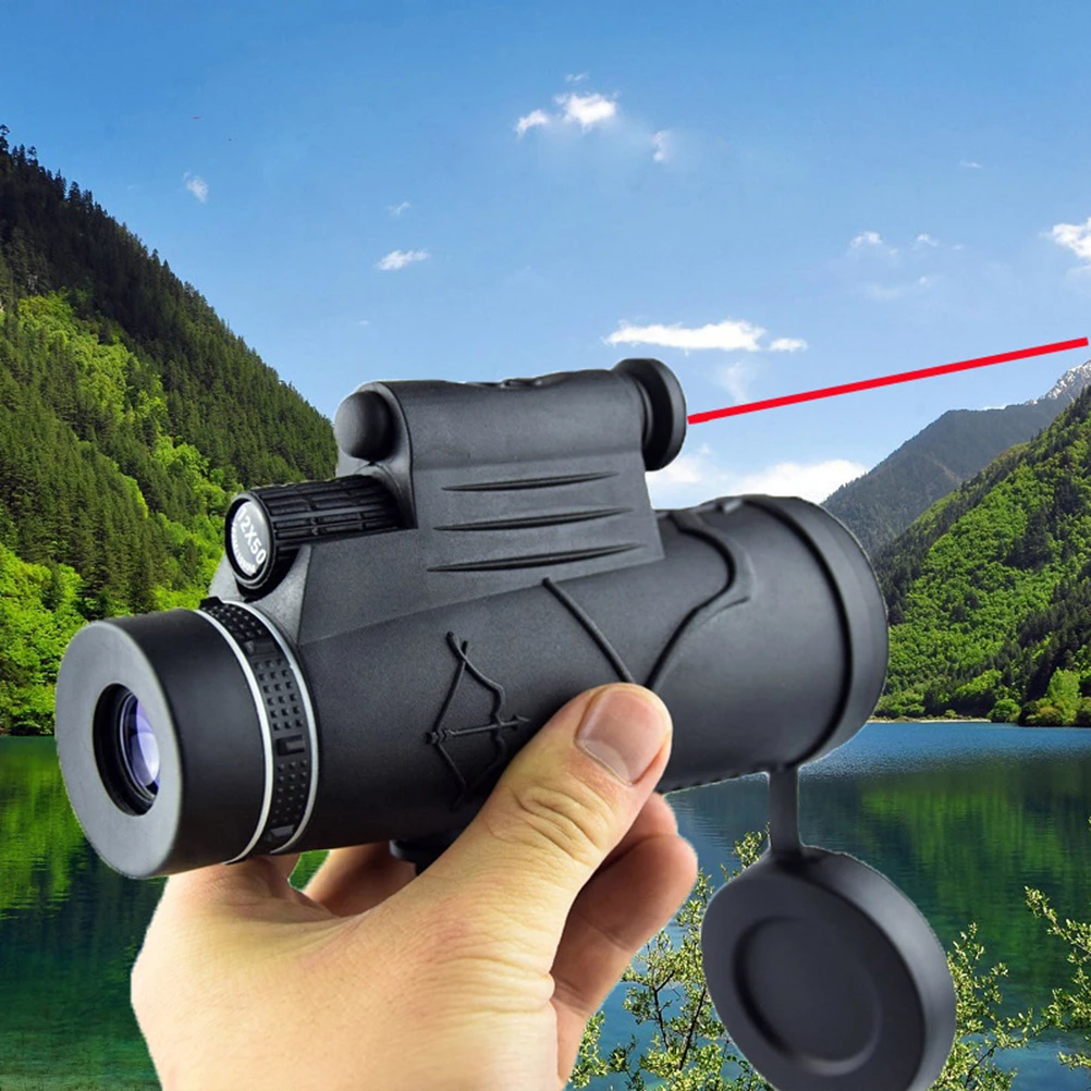 Монокуляр ночного видения 12X50 высокого качества телескоп Подставка для сотового телефона профессиональный Высокое Увеличение окуляр ручной охоты