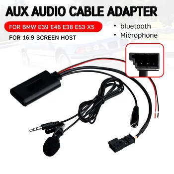 

for BMW E46 E39 E53 X5 2002-2006 bluetooth Aux Receiver Cable Adapter with Mic for 16:9 Large Screen Audio Head Unit Interface